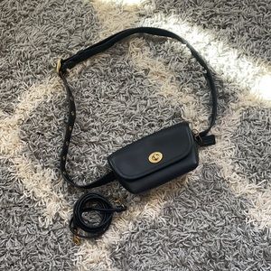 Authentic Coach turnlock flare belt bag 315